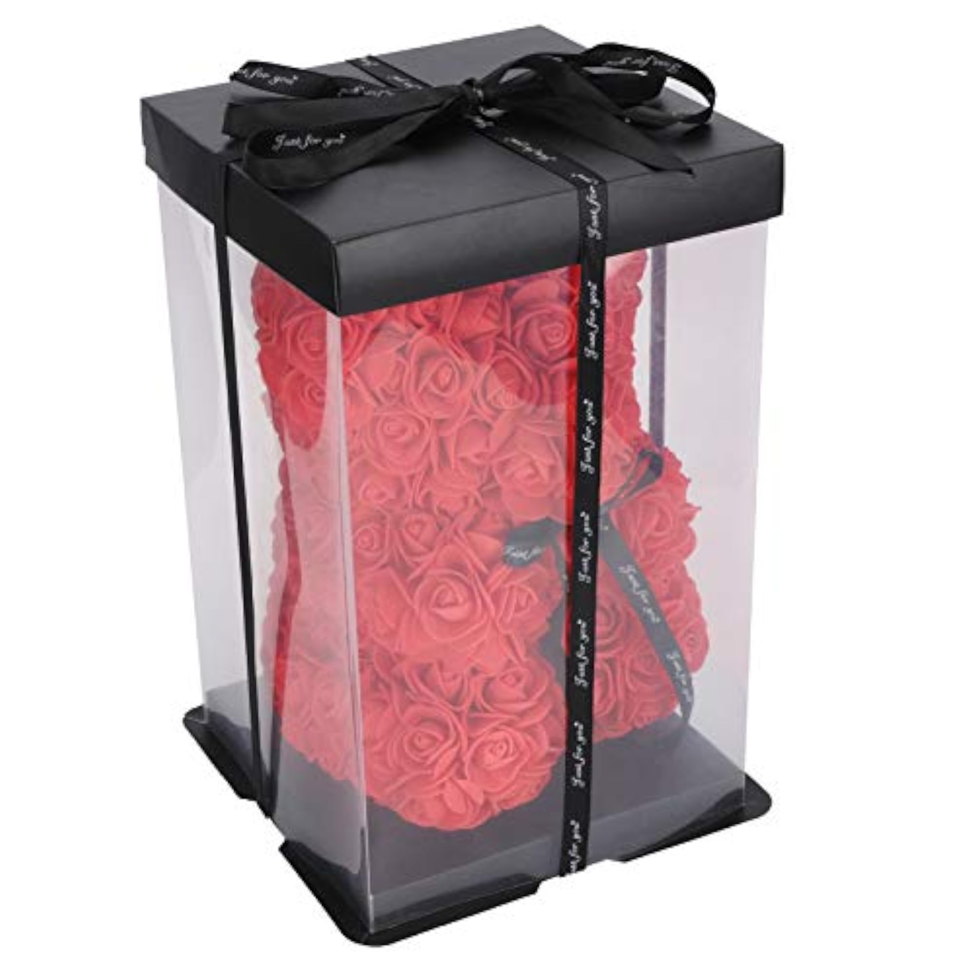 Handmade Flower Teddy Bear Gift Box, Eco-Friendly